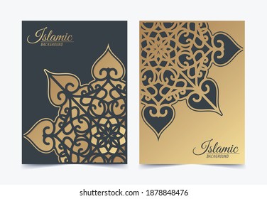 Elegant Islamic cover with mandala concept
