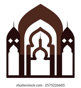 Elegant Islamic door and window silhouettes featuring traditional geometric arches and intricate designs, perfect for architectural illustrations, cultural artwork, and decorative projects.

