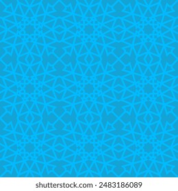 Elegantes islamisches Blumenmuster für dekoratives Hintergrunddesign in Cyan