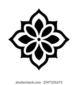 Elegant Islamic ornament vector design featuring a beautifully detailed mosque with intricate Arabic patterns. Perfect for Ramadan, Eid, Islamic events, and decorative projects.