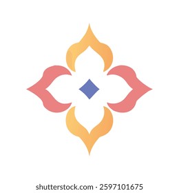Elegant Islamic ornament vector design featuring a beautifully detailed mosque with intricate Arabic patterns. Perfect for Ramadan, Eid, Islamic events, and decorative projects.