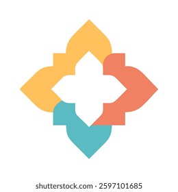 Elegant Islamic ornament vector design featuring a beautifully detailed mosque with intricate Arabic patterns. Perfect for Ramadan, Eid, Islamic events, and decorative projects.