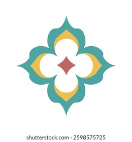 Elegant Islamic ornament vector design featuring a beautifully detailed mosque with intricate Arabic patterns. Perfect for Ramadan, Eid, Islamic events, and decorative projects.