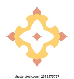 Elegant Islamic ornament vector design featuring a beautifully detailed mosque with intricate Arabic patterns. Perfect for Ramadan, Eid, Islamic events, and decorative projects.