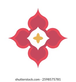 Elegant Islamic ornament vector design featuring a beautifully detailed mosque with intricate Arabic patterns. Perfect for Ramadan, Eid, Islamic events, and decorative projects.