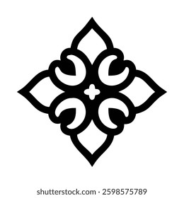 Elegant Islamic ornament vector design featuring a beautifully detailed mosque with intricate Arabic patterns. Perfect for Ramadan, Eid, Islamic events, and decorative projects.