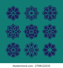 Elegant islamic ornament vector set