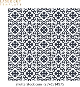 Elegant islamic style window jali laser cutting for steel decoration