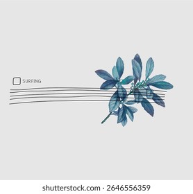 Elegant isolated tropical leaf, ideal for eco-friendly branding, natural fashion prints, and minimalist decor.