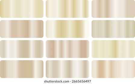 Elegante paquete de gradiente de oro marfil con blancos cremosos y suaves acentos dorados, ideal para invitaciones de boda, papelería de lujo y telones de fondo digitales clásicos de alta gama.