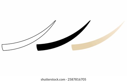 Elegant ivory tusk illustration in black, white, and beige. Perfect for wildlife themes, conservation awareness, logo design, and minimalist art projects