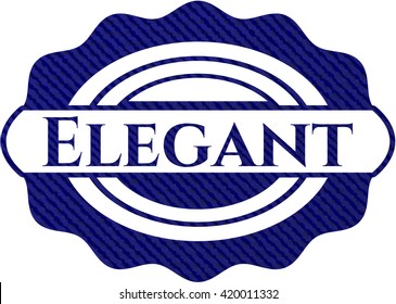 Elegant with jean texture