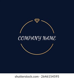 Elegant Jewelry Logo with Diamond Ring