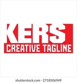 Elegant KERS letter vector, Logo design for clothing or instant food products.