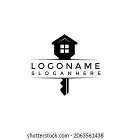 Elegant Key House Logo Design Real Stock Vector (Royalty Free ...