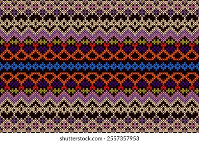 Elegant knit-inspired patterns that seamlessly merge classic charm with modern trends. Designed for fabric, napkin, packaging and etc.
