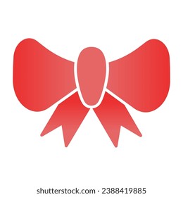 Elegant knot flat icon. Ribbon bow color icons in trendy flat style. Pretty bow gradient style design, designed for web and app. Eps 10