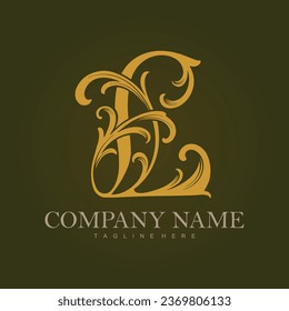 Elegant L letter beautiful logo vector illustrations for your work logo, merchandise t-shirt, stickers and label designs, poster, greeting cards advertising business company or brands