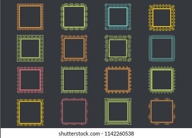 Elegant Lace Borders Frames laser cut. Picture Frames Art scrapbook
