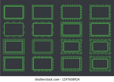 Elegant Lace Borders Frames laser cut. Picture Frames Art scrapbook