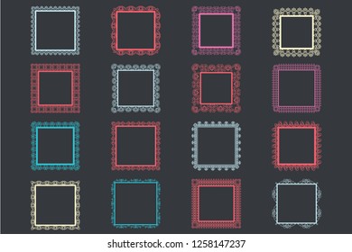 Elegant Lace Borders Frames laser cut. Picture Frames Art scrapbook
