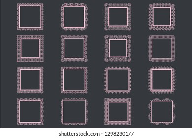 Elegant Lace Borders Frames laser cut. Picture Frames Art scrapbook