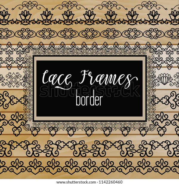 Elegant Lace Borders Frames laser cut. Picture
Frames Art scrapbook