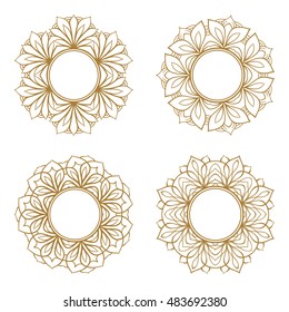 Elegant lace frames set for your design