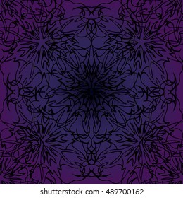 Elegant lace-like background. Nice and interesting hand-drawn illustration