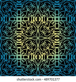 Elegant lace-like background. Nice and interesting hand-drawn illustration