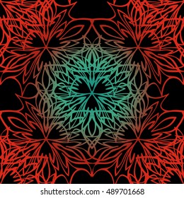 Elegant lace-like background. Nice and interesting hand-drawn illustration