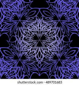 Elegant lace-like background. Nice and interesting hand-drawn illustration