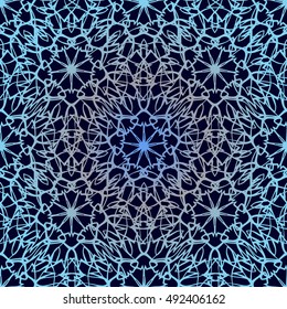Elegant lace-like seamless pattern. Nice hand-drawn vector illustration