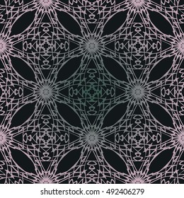 Elegant lace-like seamless pattern. Nice hand-drawn vector illustration
