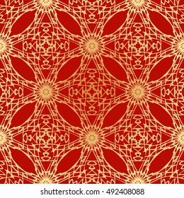 Elegant lace-like seamless pattern. Nice hand-drawn vector illustration