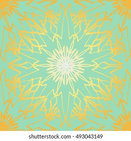 Elegant lace-like seamless pattern. Nice hand-drawn illustration