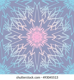 Elegant lace-like seamless pattern. Nice hand-drawn illustration
