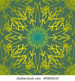 Elegant lace-like seamless pattern. Nice hand-drawn illustration