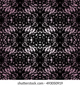 Elegant lace-like seamless pattern. Nice hand-drawn illustration