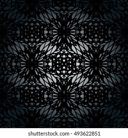 Elegant lace-like seamless pattern. Nice hand-drawn vector illustration