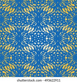 Elegant lace-like seamless pattern. Nice hand-drawn vector illustration