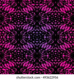 Elegant lace-like seamless pattern. Nice hand-drawn vector illustration