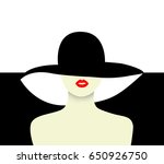 Elegant lady vector illustration
