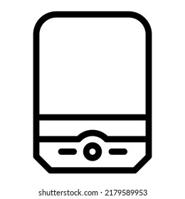 elegant lamp line icon vector. elegant lamp sign. isolated contour symbol black illustration