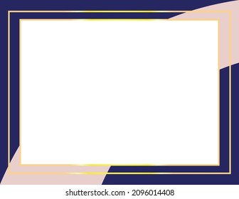 Elegante diseño de borde paisajístico para certificados y premios