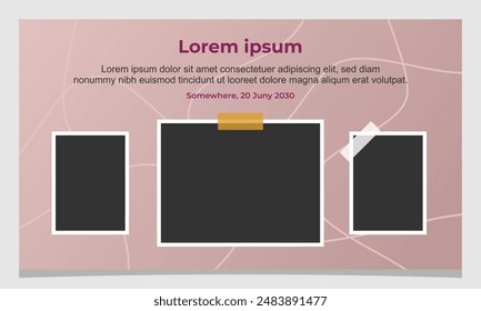 Elegant Landscape Collage Vector Template for Sophisticated Designs