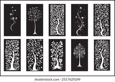 Elegant Laser Cut Decorative Panel Set  Intricate Designs for Modern Home Décor, Stylish Laser Cut Panels Perfect for Wall Décor, Room Dividers, and Interior Design