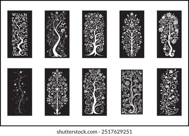 Elegant Laser Cut Decorative Panel Set  Intricate Designs for Modern Home Décor, Stylish Laser Cut Panels Perfect for Wall Décor, Room Dividers, and Interior Design