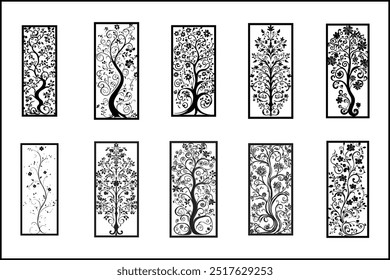 Elegant Laser Cut Decorative Panel Set  Intricate Designs for Modern Home Décor, Stylish Laser Cut Panels Perfect for Wall Décor, Room Dividers, and Interior Design