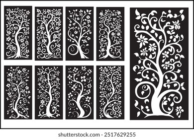 Elegant Laser Cut Decorative Panel Set  Intricate Designs for Modern Home Décor, Stylish Laser Cut Panels Perfect for Wall Décor, Room Dividers, and Interior Design